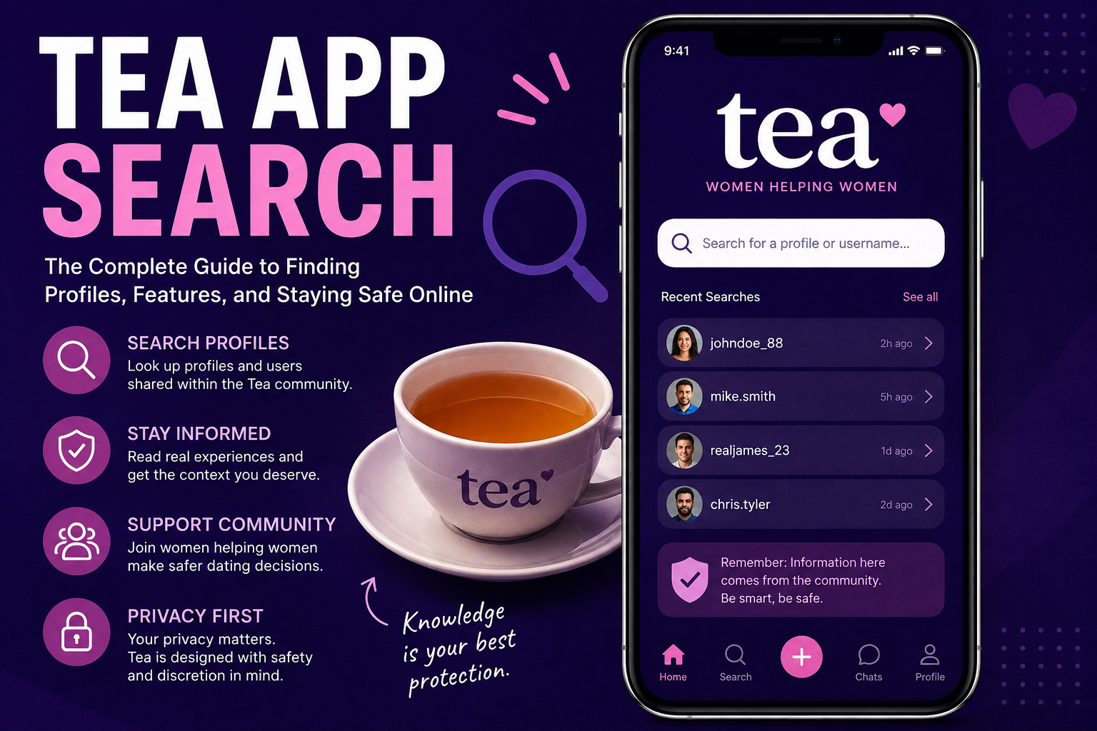 tea app search